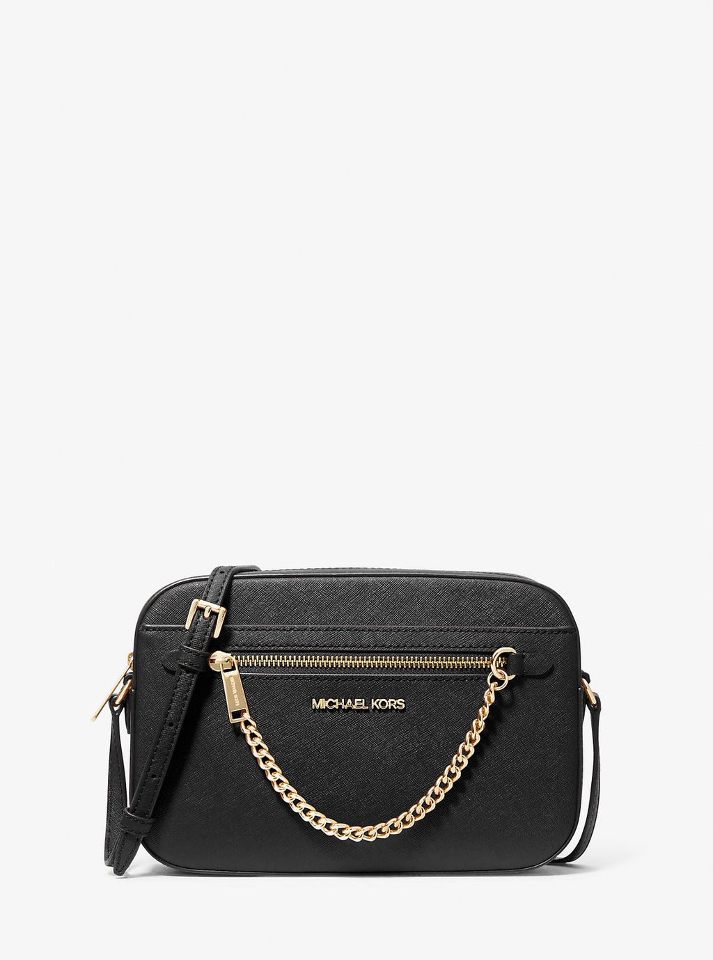 Bolso bandolera grande Jet Set de piel saffiano Cadena - boutiquelujo.cl