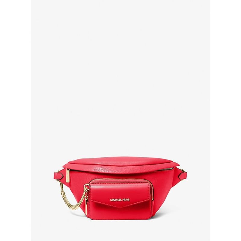 Crosboddy Riñonera Michael Kors Maisie Large Rojo 2 En 1 - boutiquelujo.cl