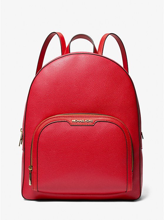 Mochila Urbana Michael Kors Jaycee Mediana Color Rojo Diseño Liso - boutiquelujo.cl