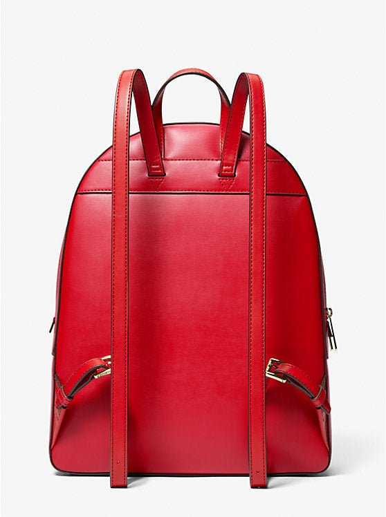 Mochila Urbana Michael Kors Jaycee Mediana Color Rojo Diseño Liso - boutiquelujo.cl